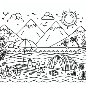 vacation toca boca coloring pages