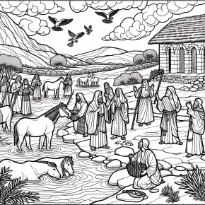 bible story coloring pages book