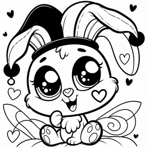 kuromi coloring pages free