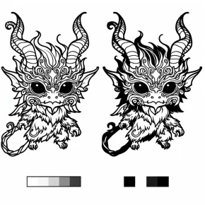 gacha life coloring pages demon