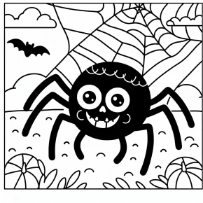 halloween coloring pages spider