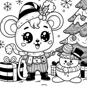 mickey's christmas carol coloring pages