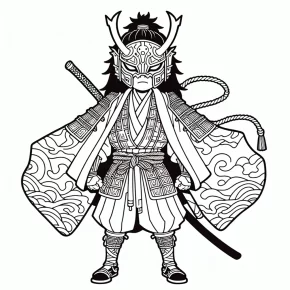 demon slayer coloring pages giyu