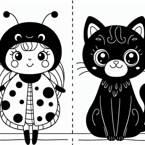 ladybug and cat noir coloring pages printable