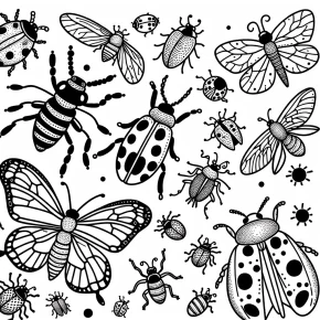 bug coloring pages for preschool