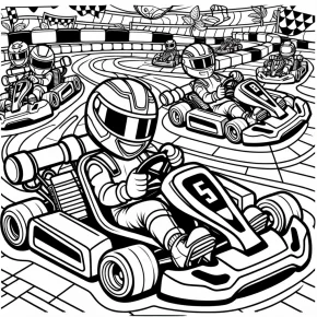 coloring pages of mario kart characters