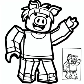 roblox piggy coloring pages