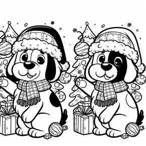 coloring pages snoopy christmas