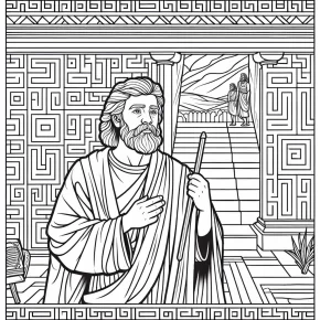 bible man coloring pages