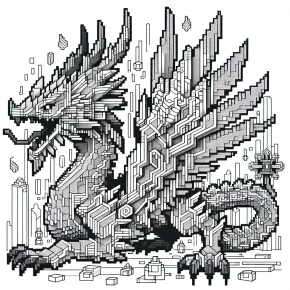 minecraft dragon coloring pages