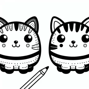 pusheen coloring pages to print