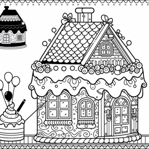 cakey gabby's dollhouse coloring pages