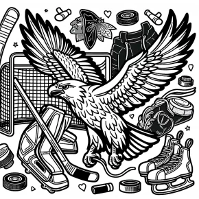 chicago blackhawks coloring pages