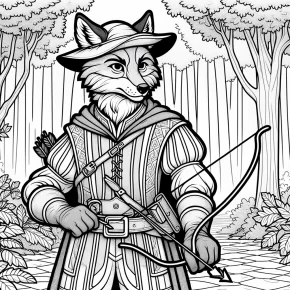 robin hood disney coloring pages