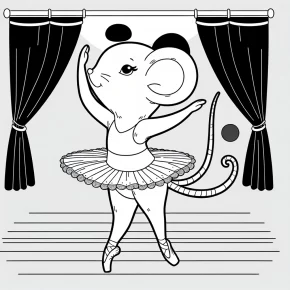 angelina ballerina coloring pages