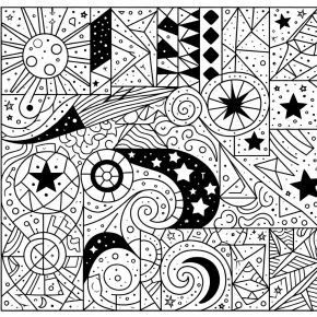 color by shape coloring pages