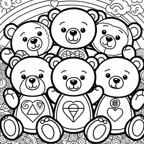 care bears coloring pages free