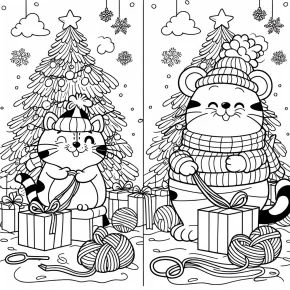 tom and jerry christmas coloring pages