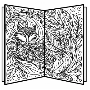 foldable coloring pages