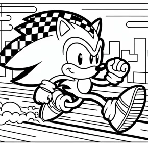 sonic games coloring pages