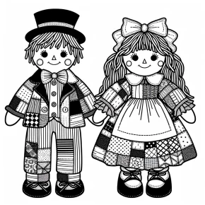 raggedy ann and andy coloring pages