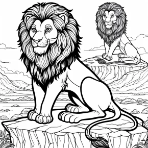 mufasa lion king coloring pages