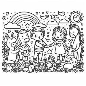 kindness coloring pages free printable