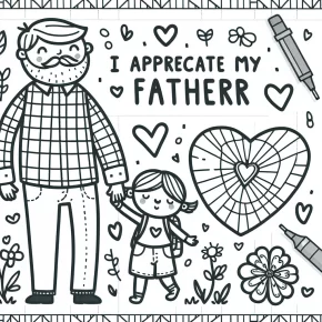 i love my dad coloring pages