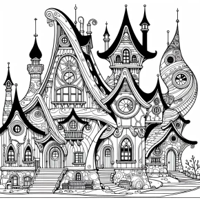 whoville houses coloring pages