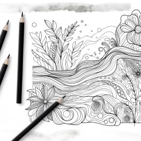 free printable watercolor coloring pages