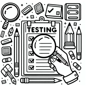 testing coloring pages printable