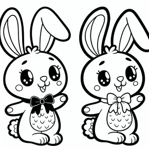 happy bunny coloring pages