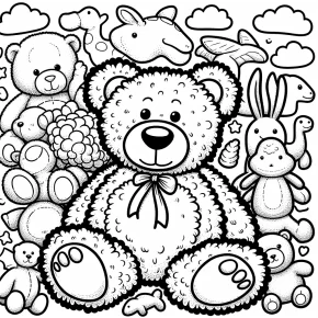 stuffed animal coloring pages