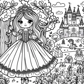 barbie princess adventure coloring pages