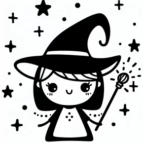 witch printable coloring pages