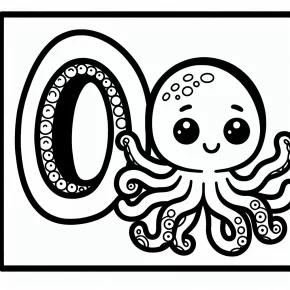 o letter and octopus.