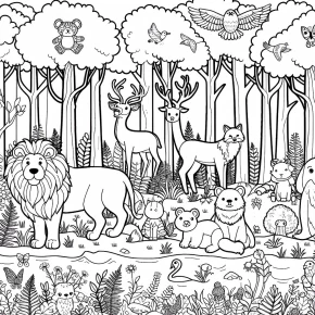 animal habitats: forest.