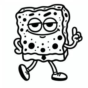 stoner spongebob coloring pages