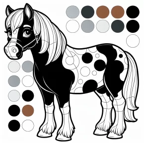 paint horse coloring pages