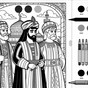 joseph coloring pages bible