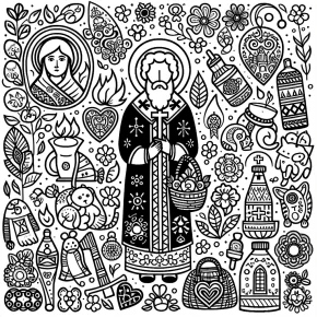 coloring pages for all saints day