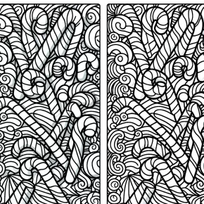 candy canes coloring pages printable