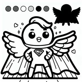 super wing coloring pages