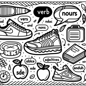 parts of speech coloring pages