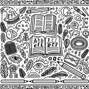 language arts coloring pages