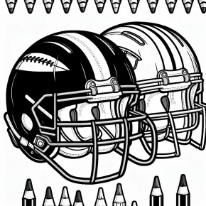 nfl football helmets coloring pages