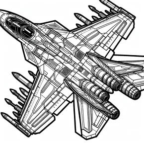 realistic fighter jet coloring pages