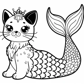 mercat coloring pages