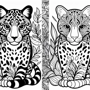 wild cat coloring pages