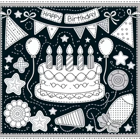 stitch happy birthday coloring pages